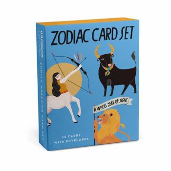 Lisa Congdon for Em & Friends Zodiac Cards, Box of 12 Assorted