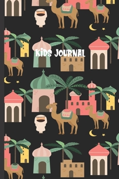 Paperback Kids Journal: Cute Camel Cover Personal Daily Notes Notebook For Young Children, Keepsake Wide Ruled Blank Lined Primary Composition Book