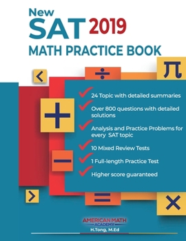 Paperback New SAT 2019 Math Practice Book