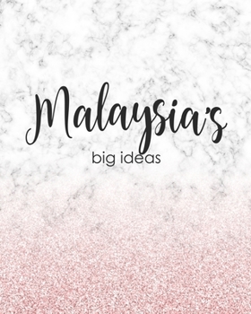 Malaysia's Big Ideas: Personalized Notebook - 8x10 Lined Women's Journal