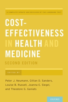 Hardcover Cost-Effectiveness in Health and Medicine Book