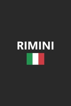 Paperback Rimini: Italy Italian Italia Flag Country Notebook Journal Lined Wide Ruled Paper Stylish Diary Vacation Travel Planner 6x9 In Book