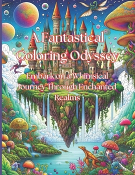 Paperback A Fantastical Coloring Odyssey: Embark on a Whimsical Journey Through Enchanted Realms Book