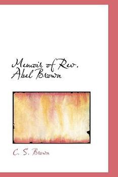 Paperback Memoir of REV. Abel Brown Book