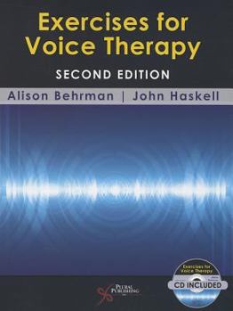Paperback Exercises for Voice Therapy [With CD (Audio)] Book