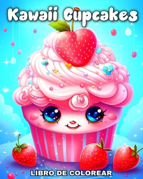 Paperback Kawaii Cupcakes Libro de Colorear: Kawaii Dibujos para Colorear Pastelitos Lindos [Spanish] Book