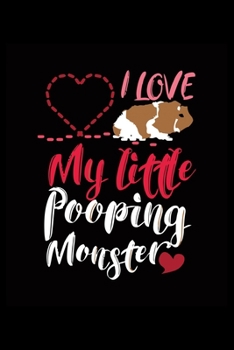 I love My little pooping monster: Dot Grid Journal Notebook For Pig Lovers(6x9-100 Pages)