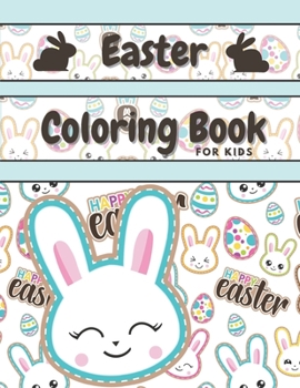 Paperback Easter Coloring Book For Kids: 30 Cute & Fun Images Large Print ( 8.5 x 11 Inch ) [Large Print] Book