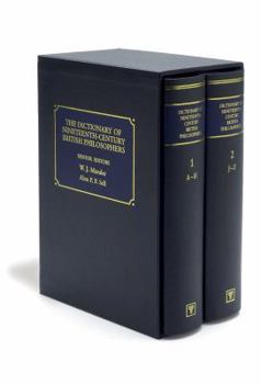 Hardcover Dictionary of Nineteenth-Century British Philosophers Book