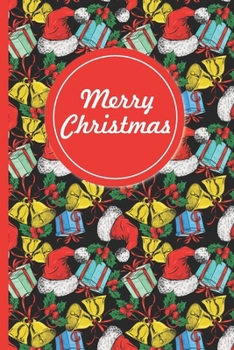 Merry Christmas | Jingle Bell Santa Claus: 6x9 | 120 Graph Pages 5x5, Perfect Bound | Daily Graph | Grid notebook to Draw, Write, Journal, take notes, make lists, College Mate Cover