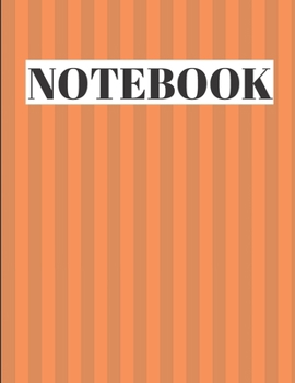 NOTEBOOK: Unlined Journal, Unlined diary or unlined Notebook, perfectly sized to 8,5X11 INCHES, 120 numbered pages/brown striped color (blank journal notebooks)
