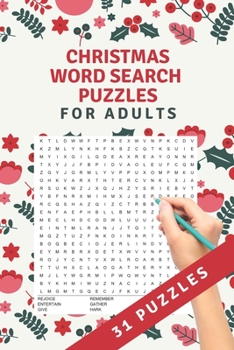 Paperback Christmas Word Search Puzzles: 31 word search puzzles - for adults, teens and grown-ups - fun time for christmas - christmas theme Book