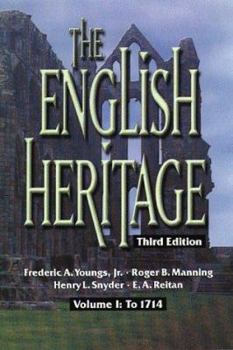 Paperback The English Heritage: Volume I: To 1714 Book