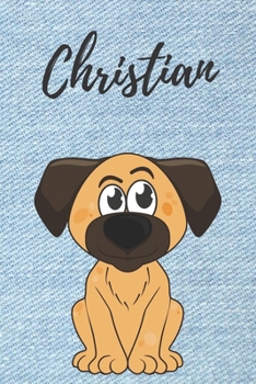 Personalisiertes Notizbuch - Hunde Christian: DIN A5, 120 blanko Seiten (German Edition)