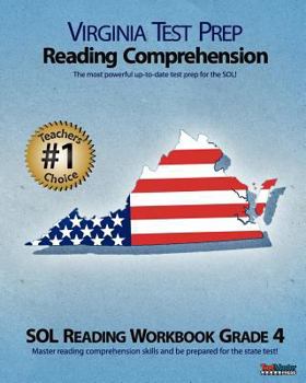 Paperback VIRGINIA TEST PREP Reading Comprehension SOL Reading Workbook Grade 4 Book