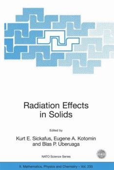 Hardcover Radiation Effects in Solids Book