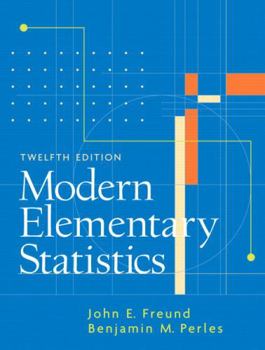 Hardcover Modern Elementary Statistics [With CDROM] Book