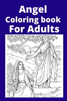 Paperback Angel Coloring book For Adults [Large Print] Book