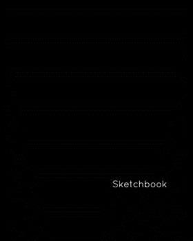 Paperback Sketchbook: Large Black Design Drawing Book