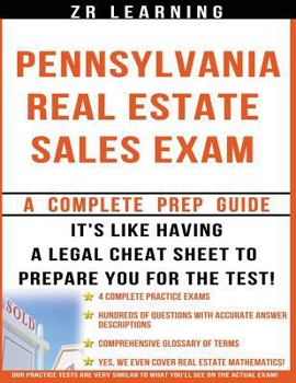 Paperback Pennsylvania Real Estate Sales Exam Book