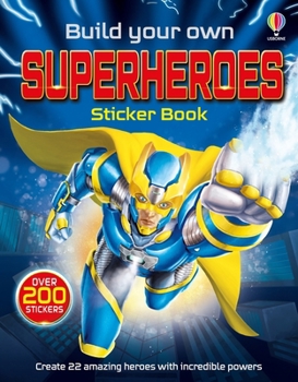Paperback Build Your Own Superheroes Sticker Book