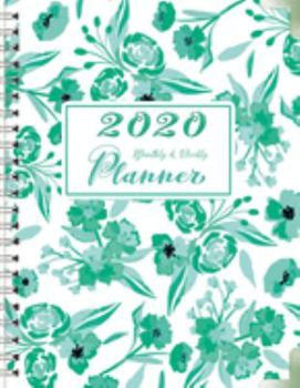 2020 Monthly and Weekly Planner: Twelve Months Calendar Planner from JAN 2020 to DEC 2020 with Monthly and Weekly View, Birthday, Password, Goals, To ... Blue Flower Blossom Cover (12 Month Planner)