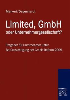 Paperback Limited, Gmbh Oder Unternehmergesellschaft? [German] Book