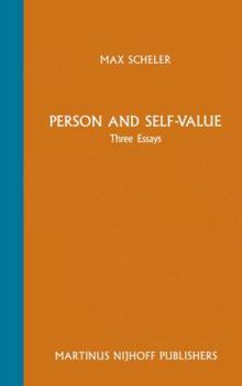 Paperback Person and Self-Value: Three Essays Book