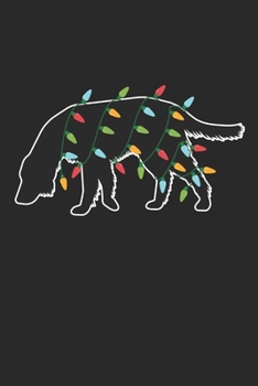 Setter with Christmas Lights - Christmas Notebook - Setter Diary - Dog Journal - Christmas Gift for Dog Lover: Medium College-Ruled Journey Diary, 110 page, Lined, 6x9 (15.2 x 22.9 cm)