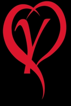 Monogram Initial Letter Y Adorable Heart Red and Black:: In My Heart letter initial Personalized Name Letter Y, Cute funny gift for  Girlfriend ... for Home School College  for Writing Notes.