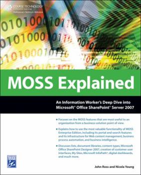 Paperback Moss Explained: An Information Worker's Deep Dive Into Microsoft Office Sharepoint Server 2007 Book