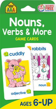 Cards School Zone Nouns, Verbs & More Game Cards Book