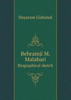 Paperback Behramji M. Malabari Biographical Sketch Book