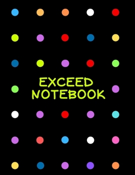 Paperback Exceed Notebook: Large Graph Dotted Paper Pad 8.5 x 11 Dot Grid Journals Book