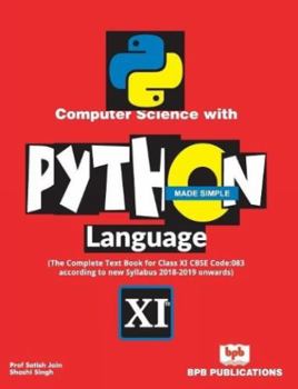 Paperback Computer Science With Python Language Made Simple Book