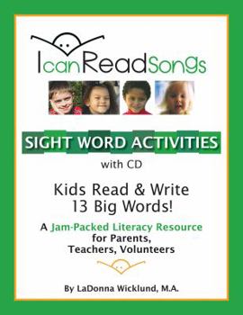 Paperback I Can Read Songs Sight Word Activities with CD Book