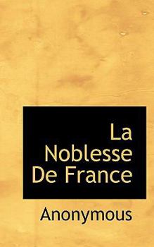 Paperback La Noblesse de France [French] Book