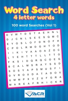 Paperback Word Search 4 letter Words: 100 Word Searches Book