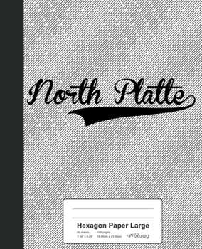 Paperback Hexagon Paper Large: NORTH PLATTE Notebook Book