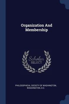 Paperback Organization And Membership Book