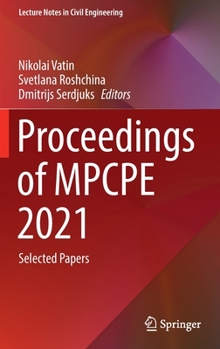 Hardcover Proceedings of Mpcpe 2021: Selected Papers Book