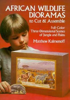 Paperback Cut and Assemble African Wildlife Dioramas Book