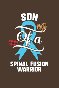Son Of A Spinal Fusion Warrior: Spinal Fusion Awareness Leopard Buffalo Plaid Family Gift