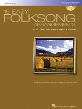 Paperback 15 Easy Folksong Arrangements for the Progressing Singer [With CD (Audio)] Book