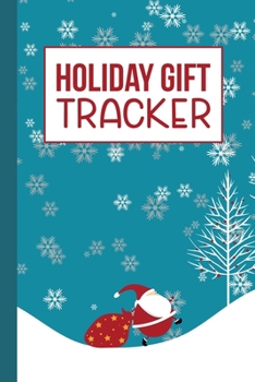 Paperback Holiday Gift Tracker: A Christmas Shopping List Organizer Book