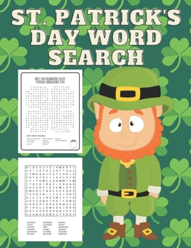 Paperback St. Patrick's Day Word Search: Fun 20 Word Search Puzzle Book for kids Age 4-12 Book