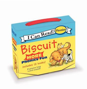 Paperback Biscuit: More 12-Book Phonics Fun!: Includes 12 Mini-Books Featuring Short and Long Vowel Sounds Book