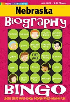 Hardcover Nebraska Biography Bingo Book
