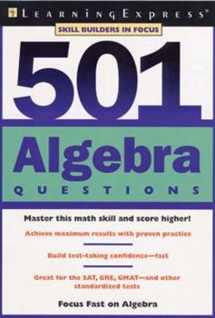 Paperback 501 Algebra Questions Book