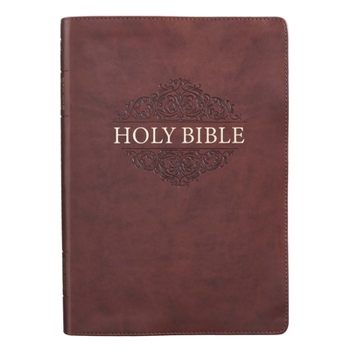 Leather Bound KJV Super Giant Print LL Brown [Large Print] Book